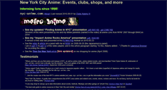 Desktop Screenshot of nyc-anime.com