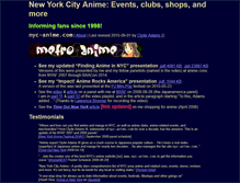 Tablet Screenshot of nyc-anime.com